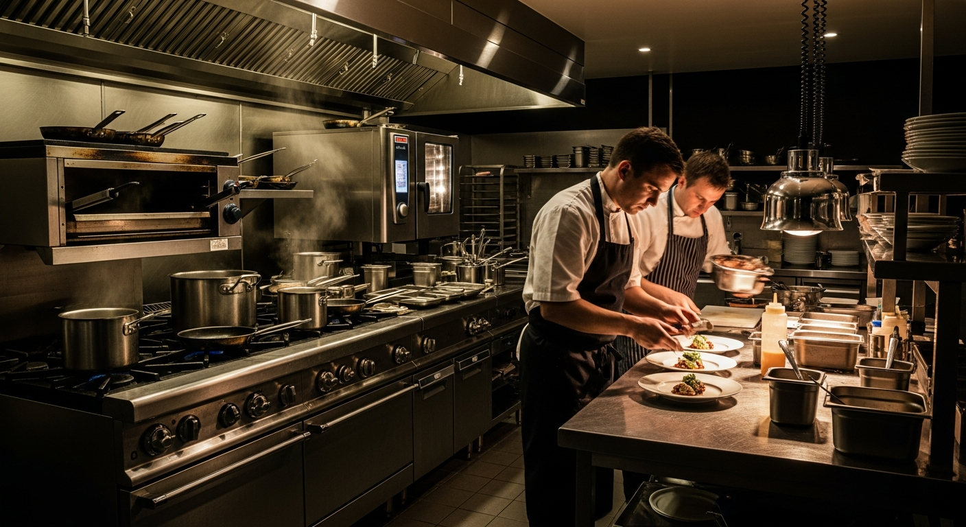 Cozinha de restaurante português